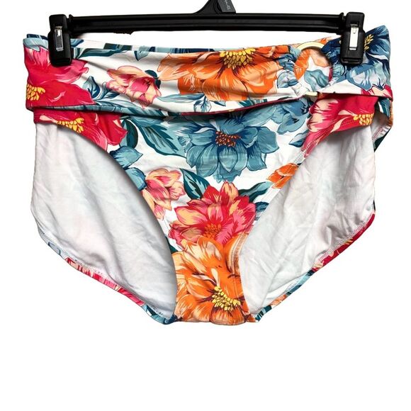 Time and Tru Plus Size Hawaiian Floral Bikini - Size 2x / 20 - 22 - Picture 3 of 10